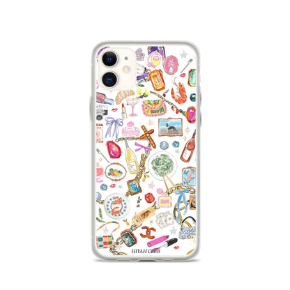 Fashion Girl Sticker Phone Case