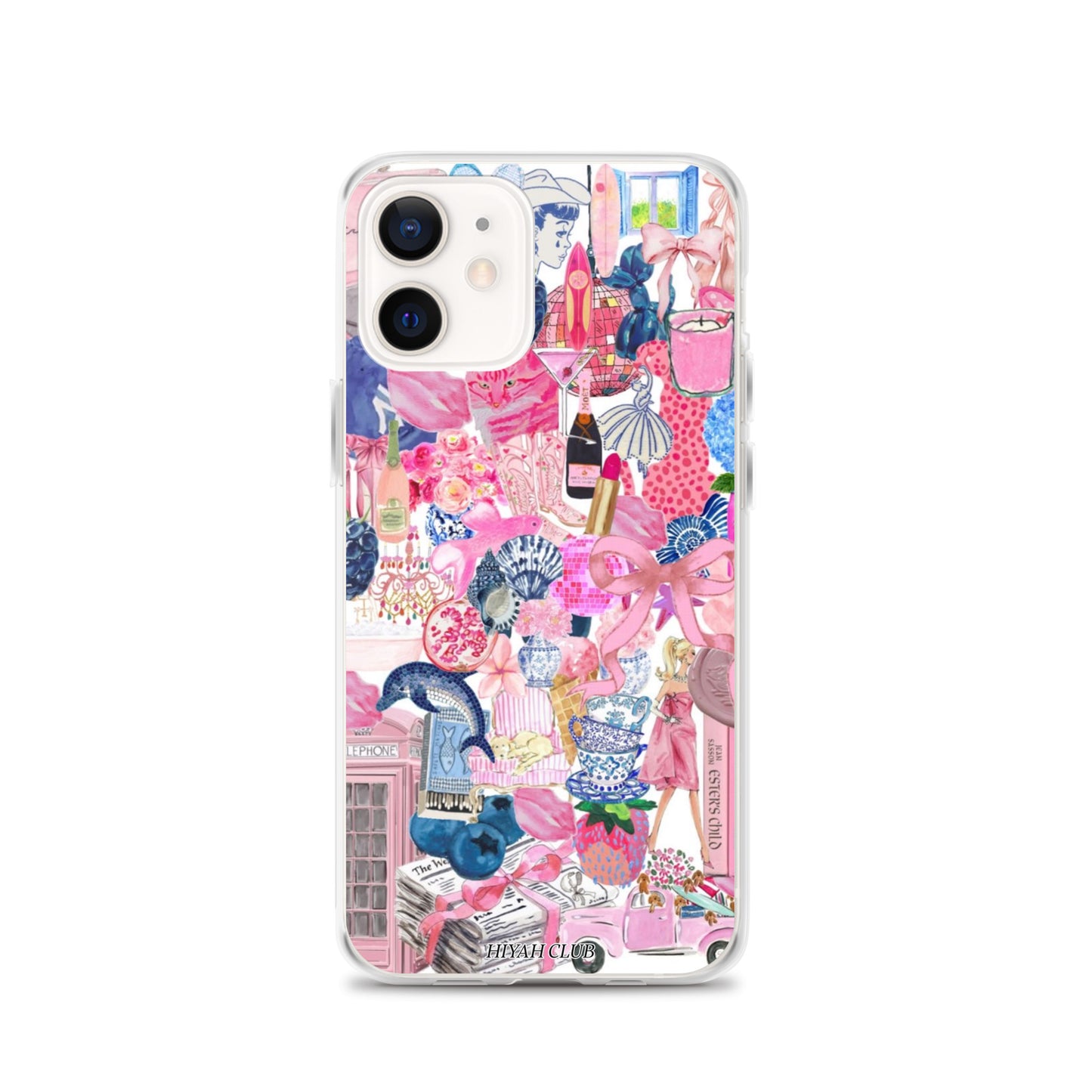 The City in Pink and Blue Phone Case