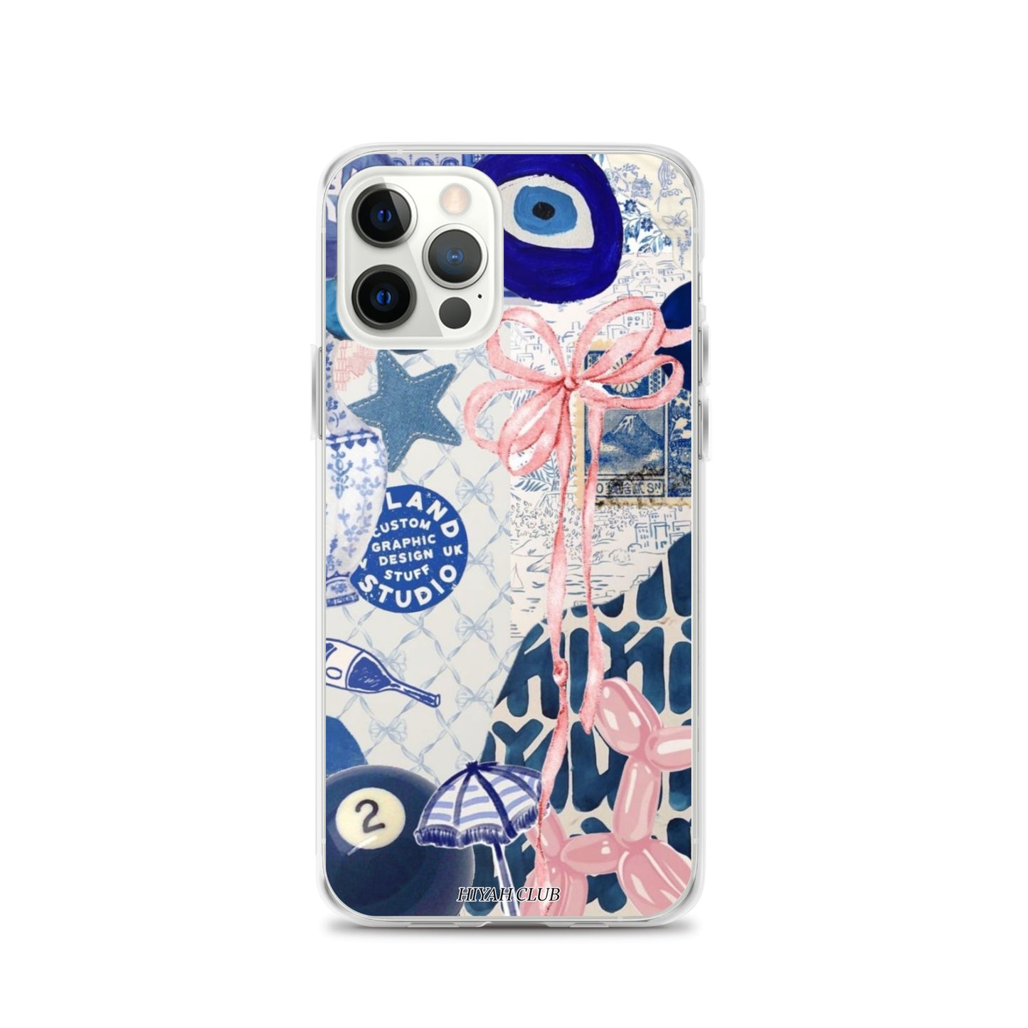 Blue with a Touch of Pink Phone Case