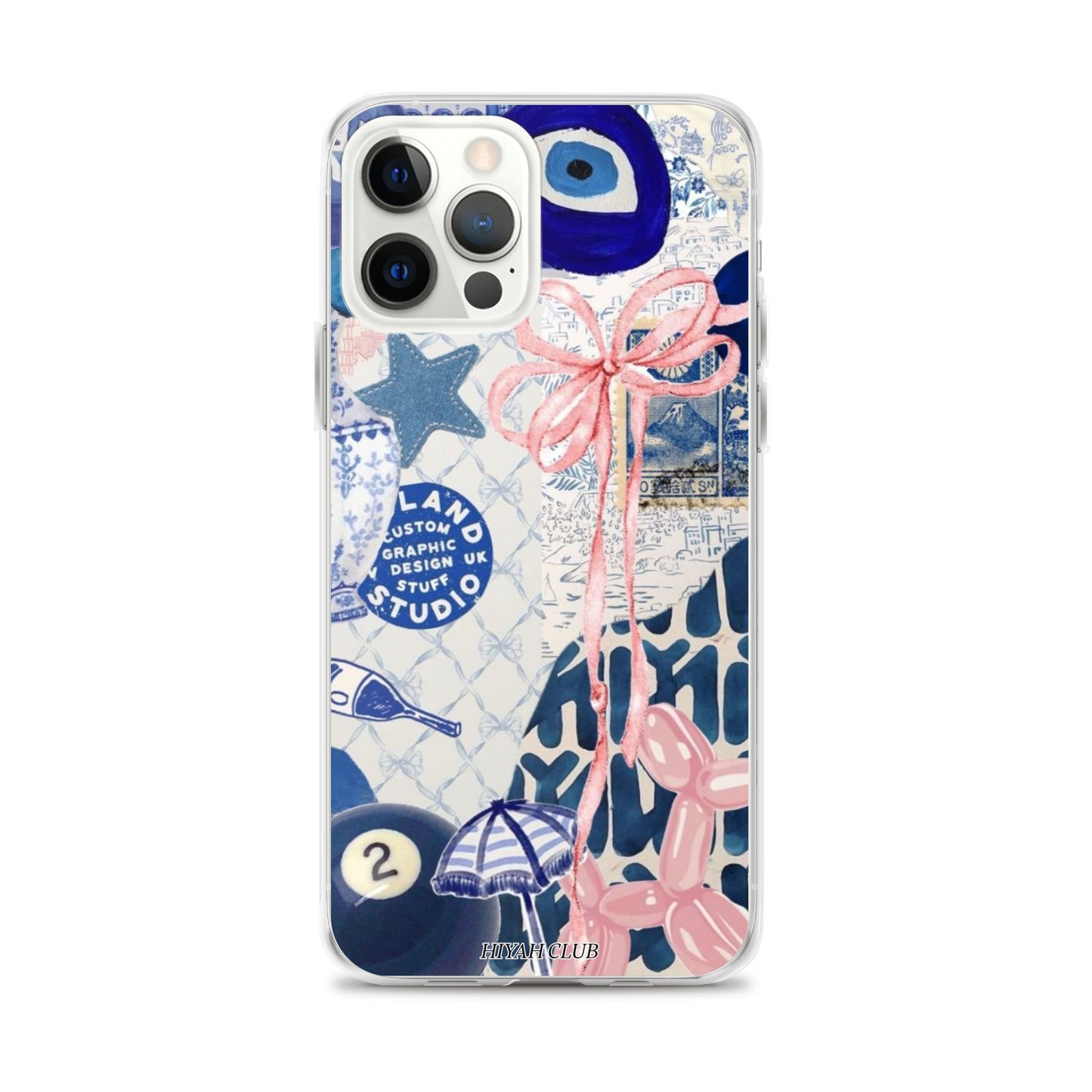 Blue with a Touch of Pink Phone Case