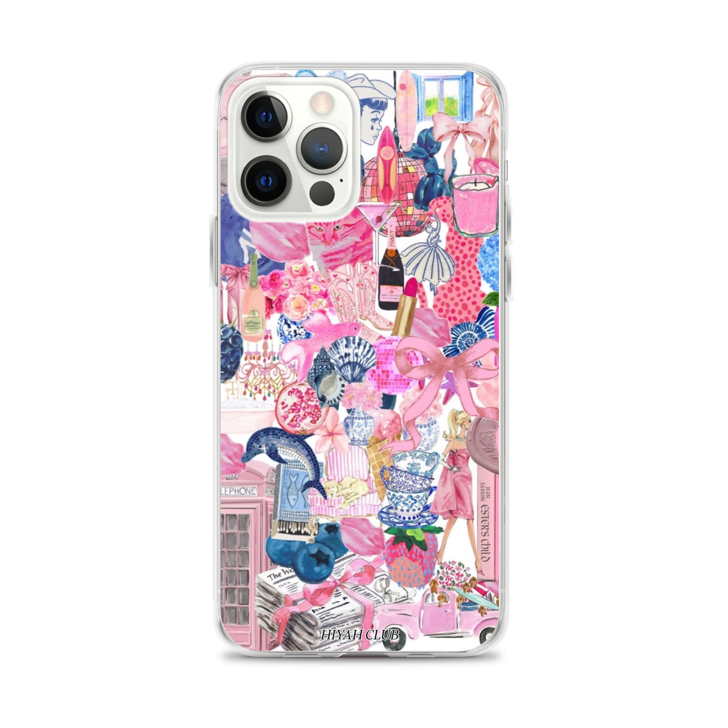 The City in Pink and Blue Phone Case