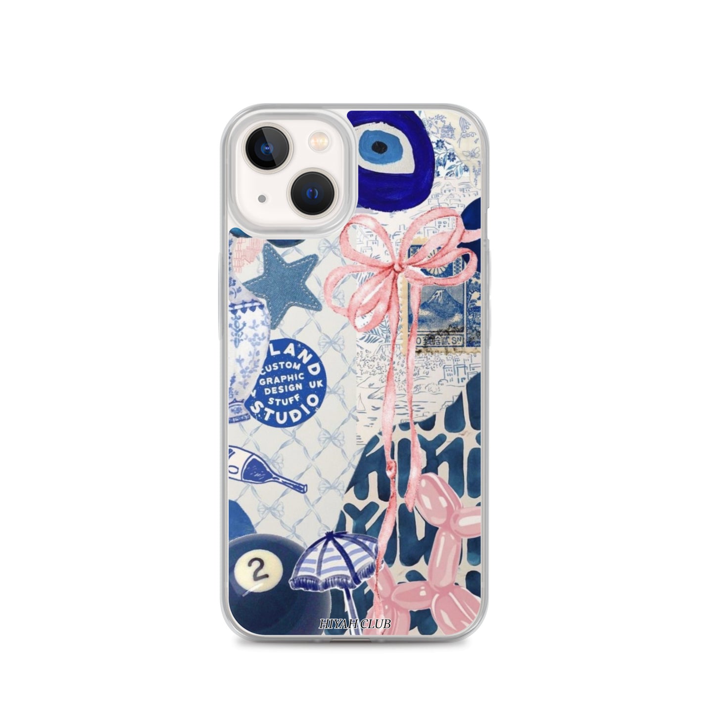 Blue with a Touch of Pink Phone Case