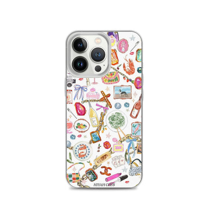 Fashion Girl Sticker Phone Case