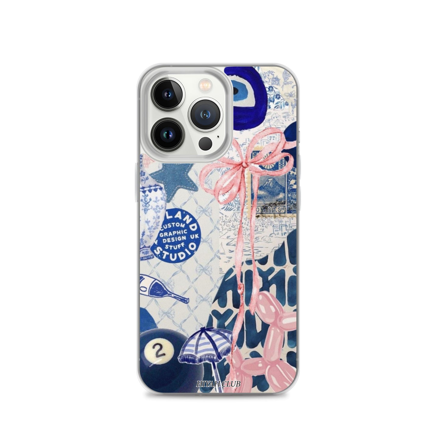 Blue with a Touch of Pink Phone Case