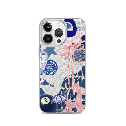 Blue with a Touch of Pink Phone Case