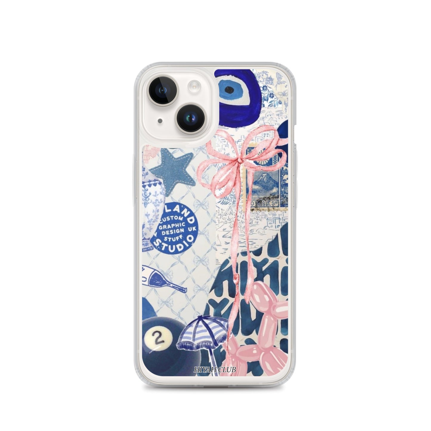 Blue with a Touch of Pink Phone Case