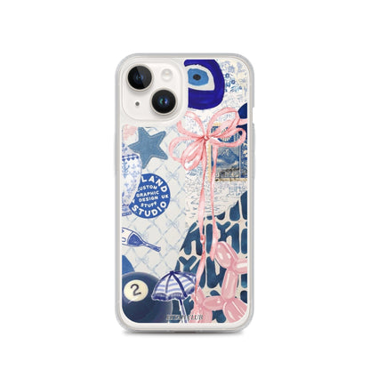 Blue with a Touch of Pink Phone Case