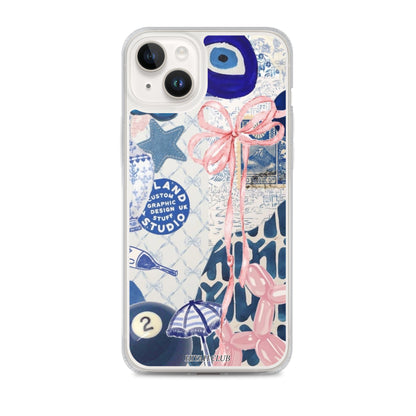 Blue with a Touch of Pink Phone Case