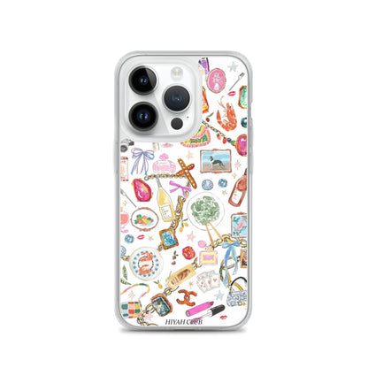 Fashion Girl Sticker Phone Case