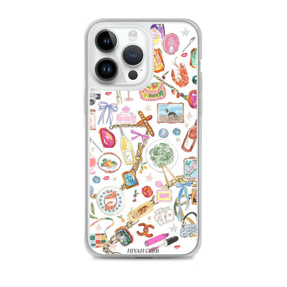 Fashion Girl Sticker Phone Case