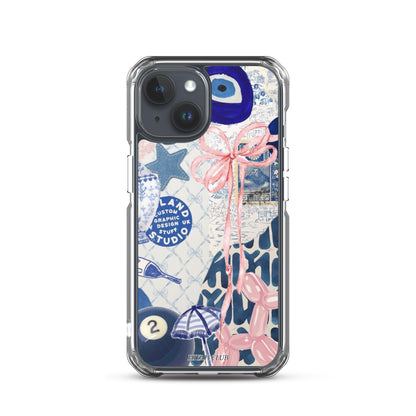 Blue with a Touch of Pink Phone Case