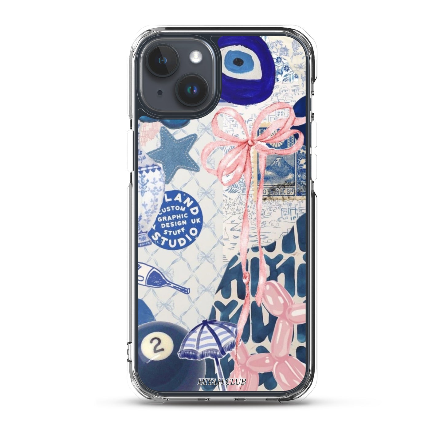 Blue with a Touch of Pink Phone Case