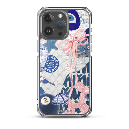 Blue with a Touch of Pink Phone Case