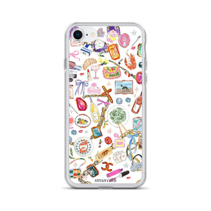 Fashion Girl Sticker Phone Case