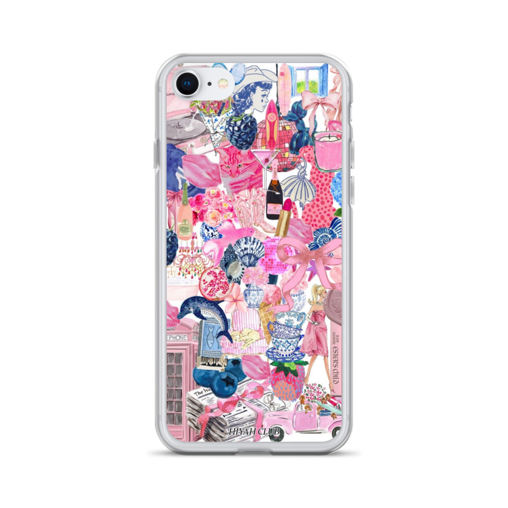 The City in Pink and Blue Phone Case