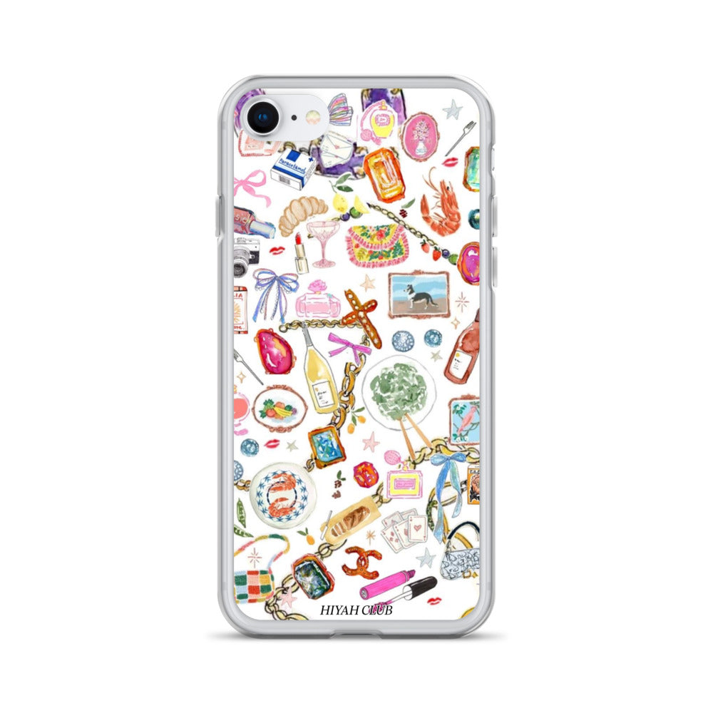 Fashion Girl Sticker Phone Case