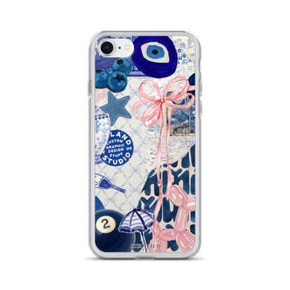 Blue with a Touch of Pink Phone Case