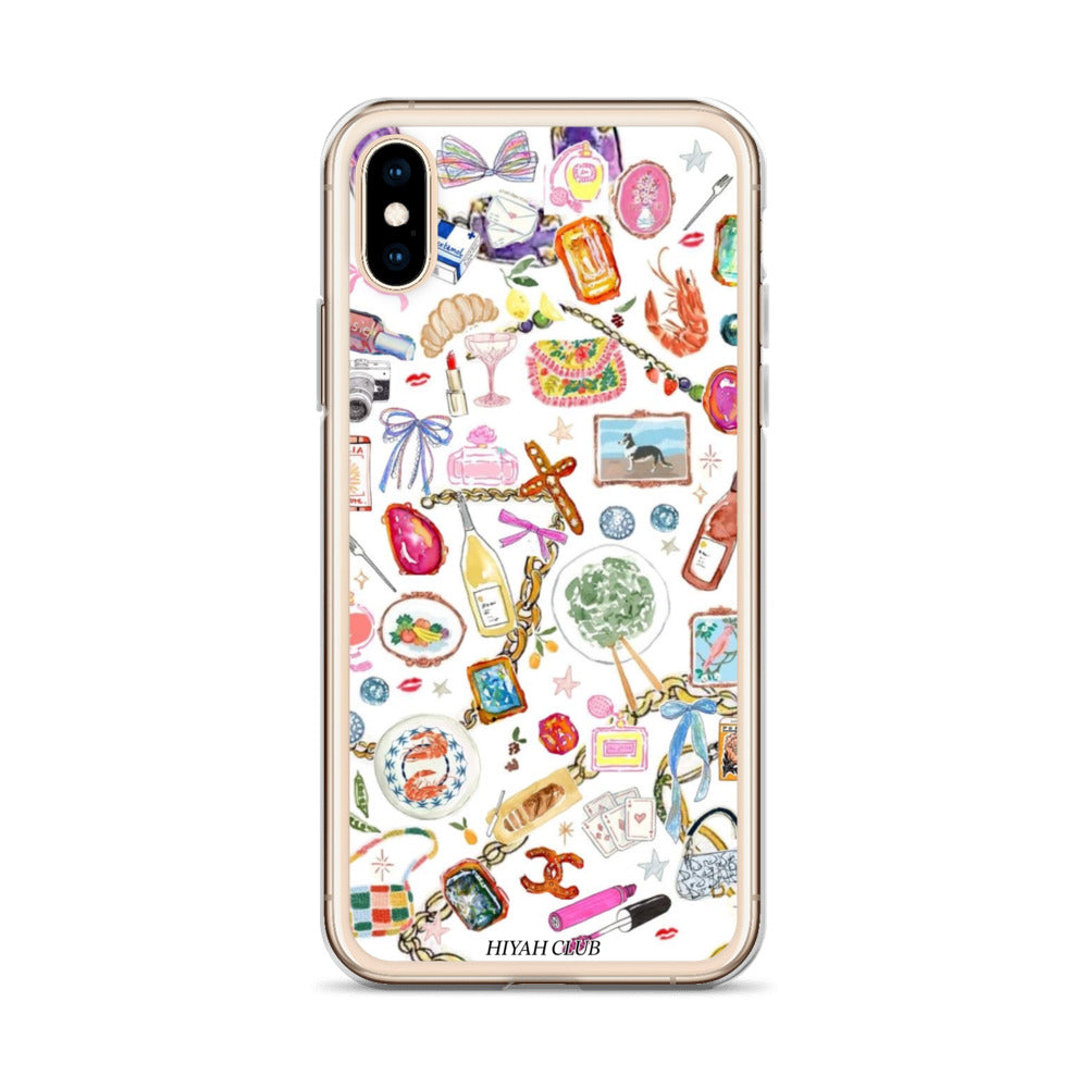 Fashion Girl Sticker Phone Case