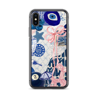 Blue with a Touch of Pink Phone Case