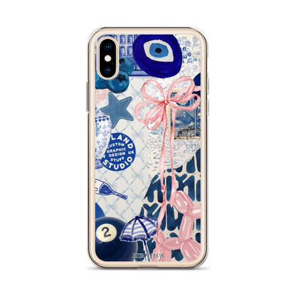 Blue with a Touch of Pink Phone Case