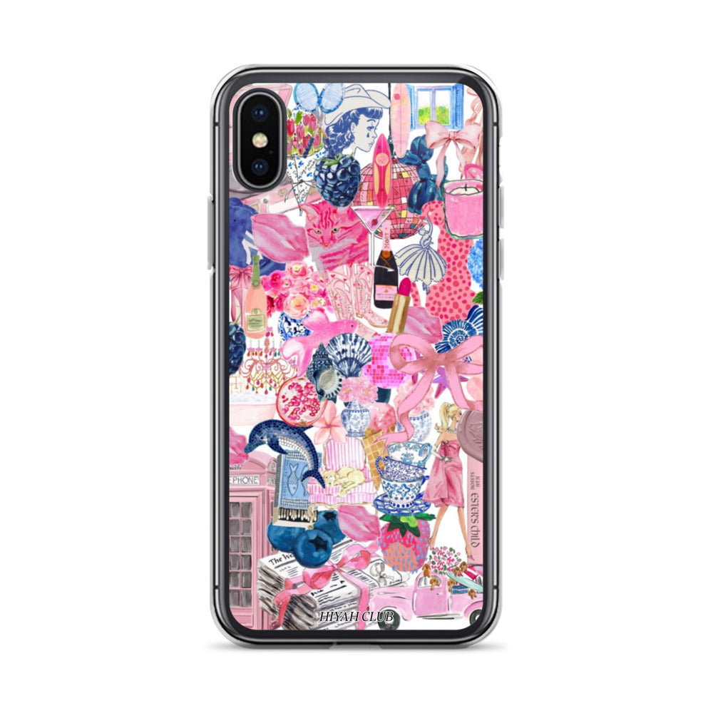 The City in Pink and Blue Phone Case