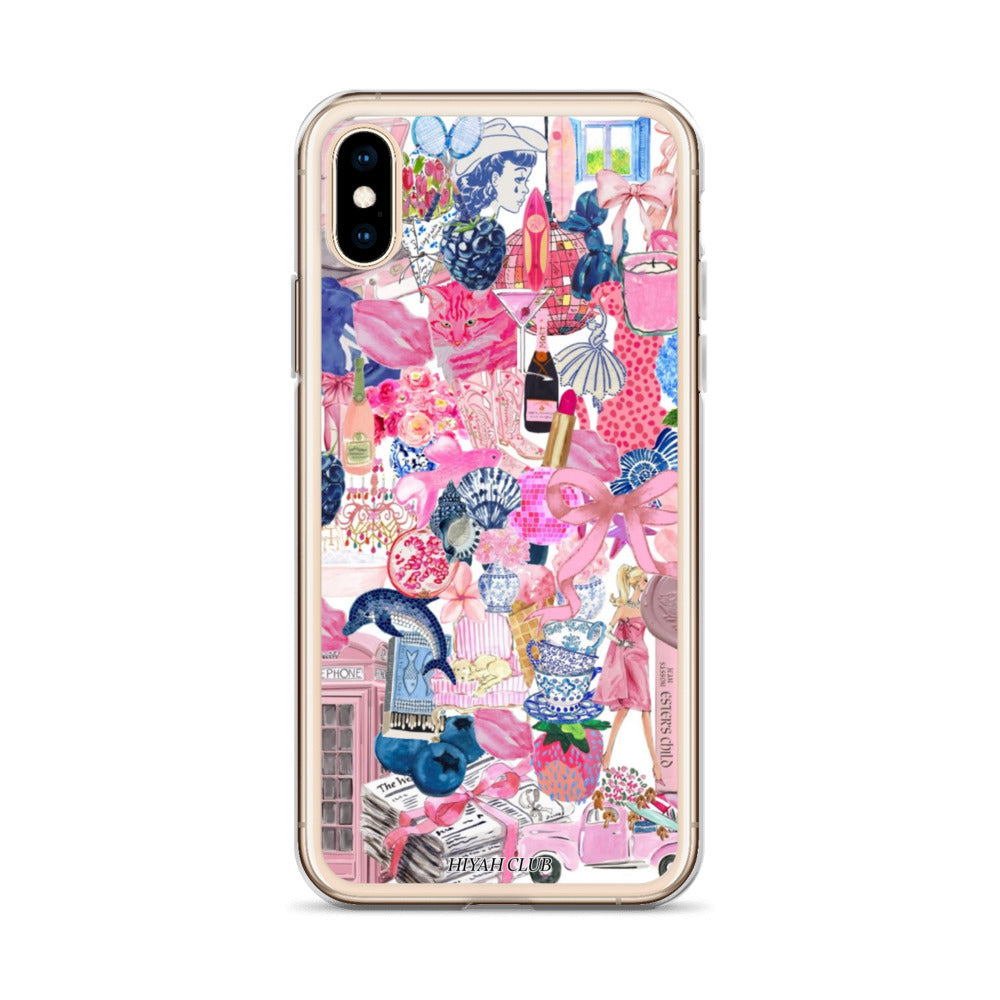 The City in Pink and Blue Phone Case