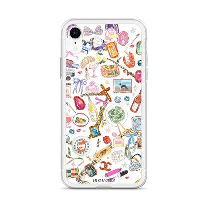 Fashion Girl Sticker Phone Case