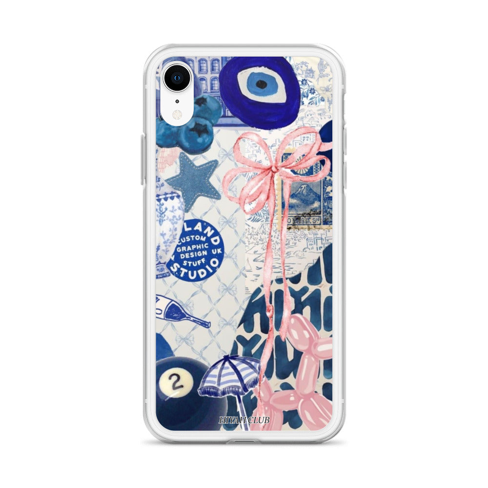 Blue with a Touch of Pink Phone Case