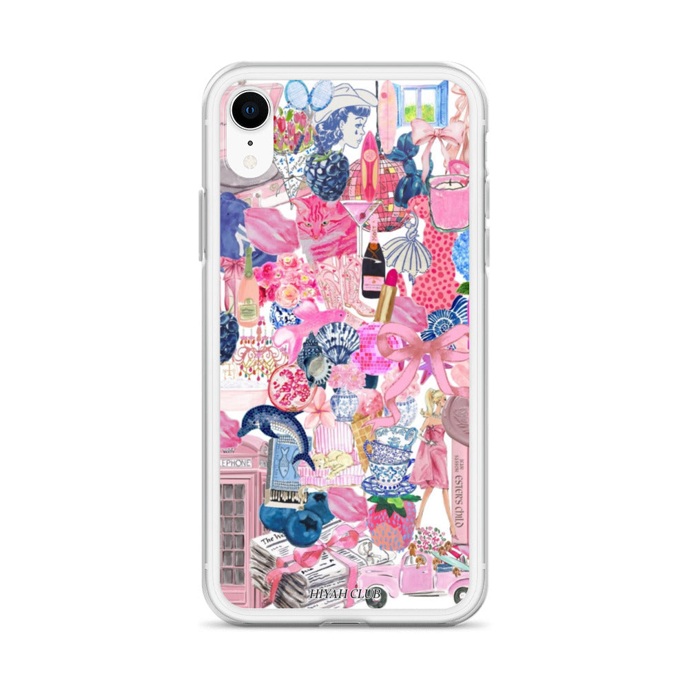 The City in Pink and Blue Phone Case